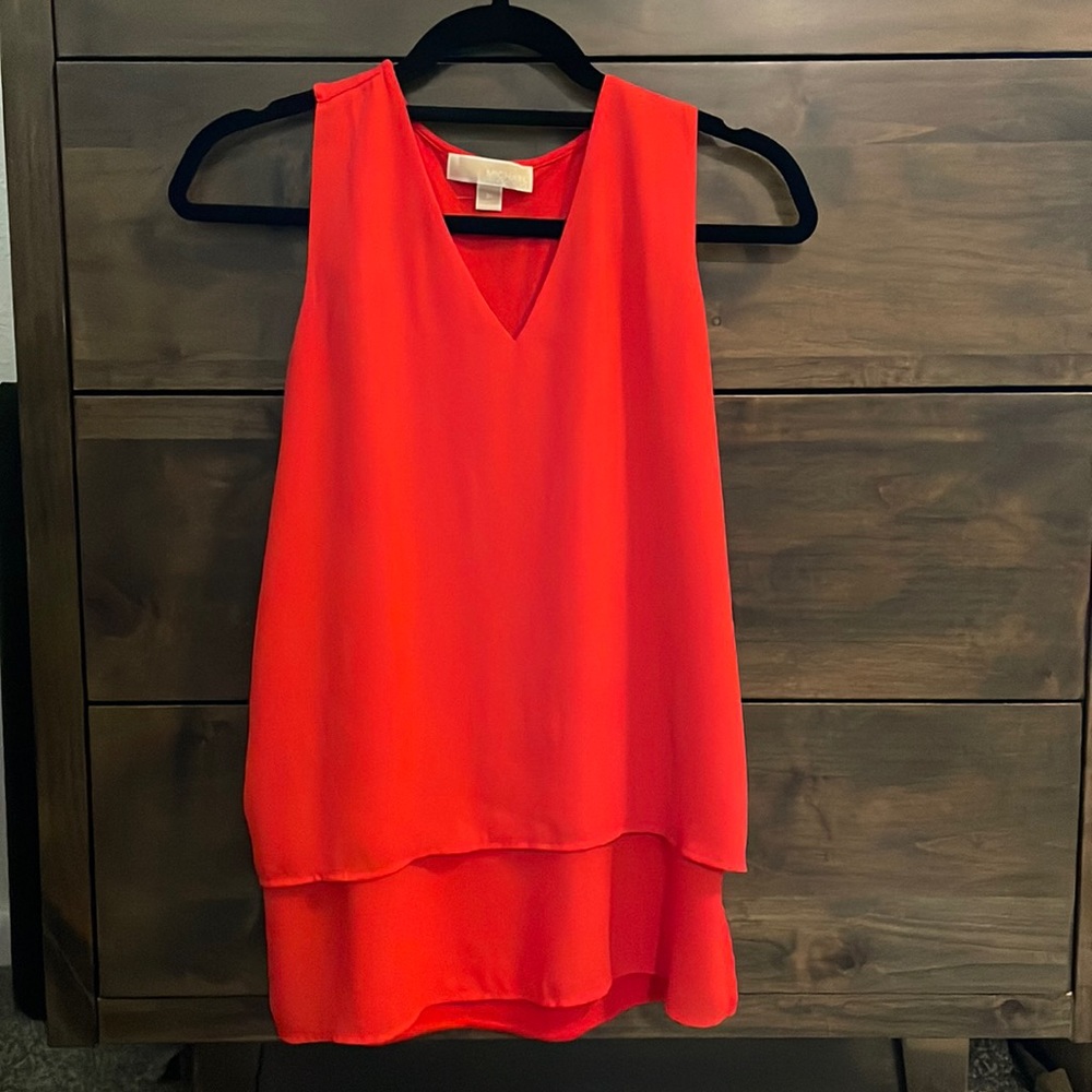 Red Michael Kors Blouse